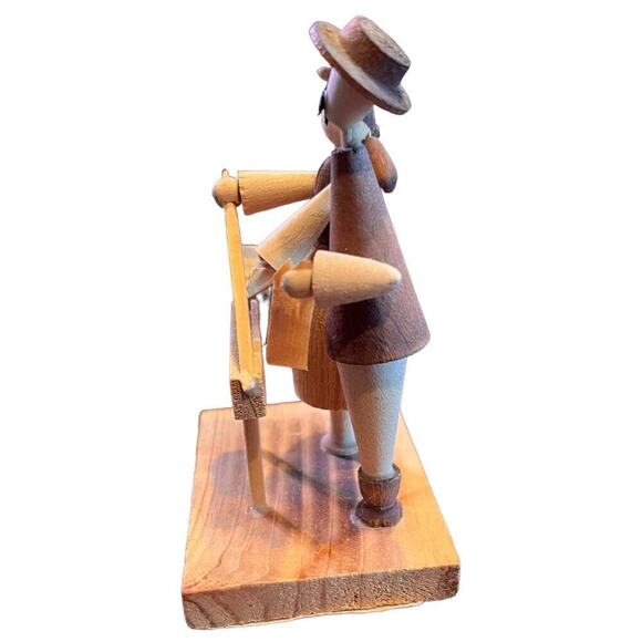 Vintage Kanon Handcrafted Wood Work, Couple Working, 1987 - Picture 3 of 5